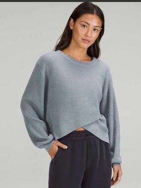 Lululemon Reversible Crossover Sweater Blue